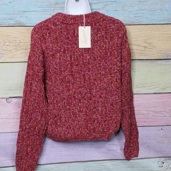Women's Drop Shoulder Rib Knit Sweater - Picture 4 of 4